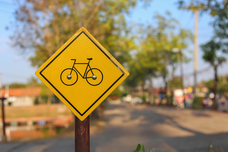 ?bike signboardの写真素材
