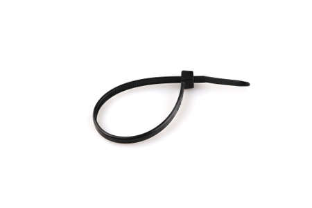Cable ties isolated on white backgroundの写真素材