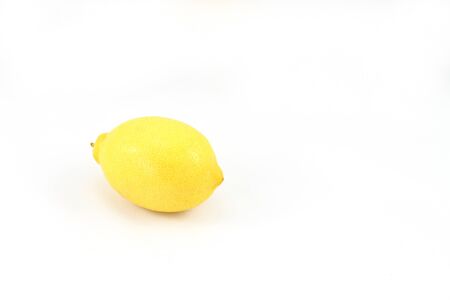  Lemon isolated on white background  の写真素材