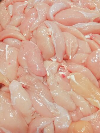 Raw fresh chicken filletの写真素材