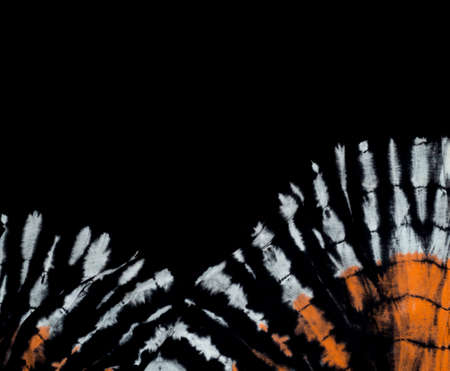 Abstract art pattern (splash or fireworks) white and orange Black background. Contemporary and modern artの写真素材