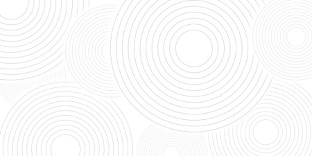 circle lines with gray lines pattern overlay on white backgroundの写真素材