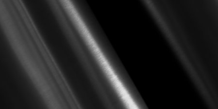 Diagonal stainless steel sheet surface and shine. Steel industry background, black and white styleの写真素材