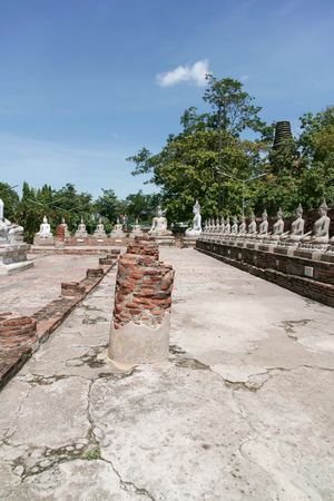 Ancient temples in Thailand, leaving only the ruins.の写真素材