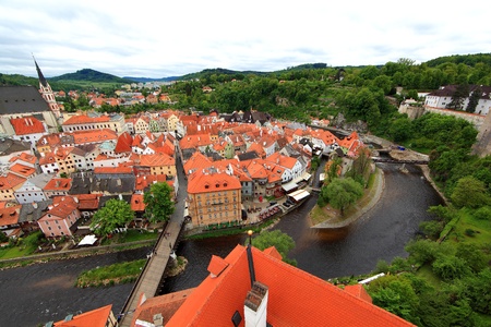 Cesky krumlov city, Czech republicの写真素材