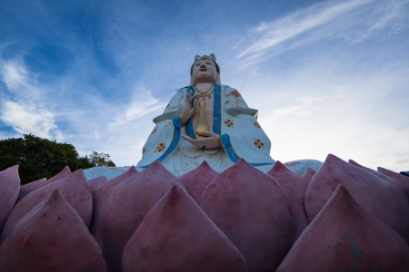 Chinese temple at Sam muk Chonburi, Thailandの写真素材