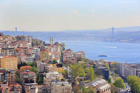 Top View Crowded city of istanbulのeditorial素材