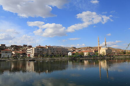 AVANOS - APR 13 : Avanos town on April 13, 2014, in Avanos, Turkey. The most famous historical feature of Avanos, is its production of earthenware pottery.のeditorial素材
