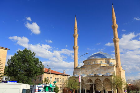 AVANOS - APR 13 : Avanos town on April 13, 2014, in Avanos, Turkey. The most famous historical feature of Avanos, is its production of earthenware pottery.のeditorial素材