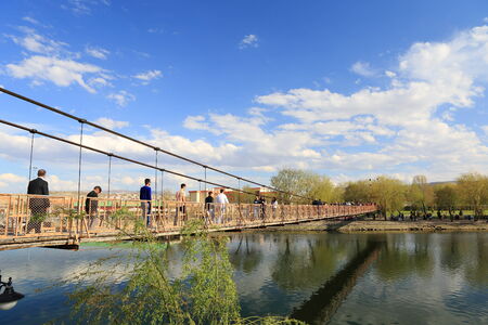 AVANOS - APR 13 : Avanos town on April 13, 2014, in Avanos, Turkey. The most famous historical feature of Avanos, is its production of earthenware pottery.のeditorial素材