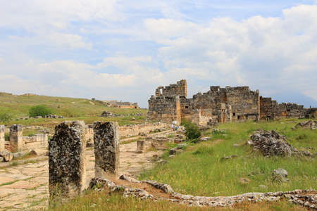 Ruins of ancient Hierapolis, now Pamukkale, Turkeyのeditorial素材