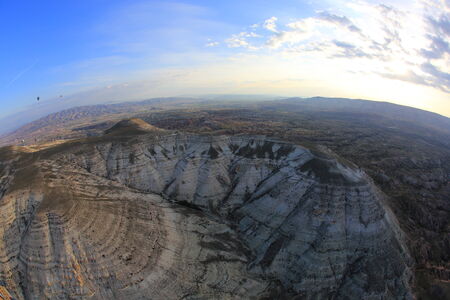 landscape in Gorome, Cappadocia, Turkeyの写真素材