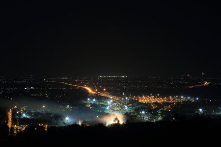 Firework at Royal Park Rajapruek Chiangmai.の写真素材