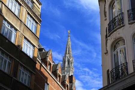 BRUSSELS, BELGIUM - April 17, 2015: Architecture of Brussels, Belgium. Brussels is the capital and largest city of Belgium and the capital of the European Unionのeditorial素材
