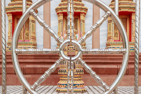 Temple Thai Style Pattern Wall and Windowsの写真素材