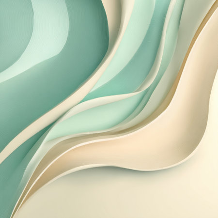 A visually captivating abstract image featuring soft tones and flowing curves that create a tranquil backdrop, perfect for design projects, prints, or digital usage.の素材