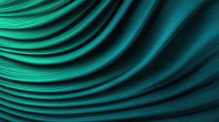 A stunning fabric texture featuring flowing teal hues with gradients. Ideal for backgrounds and digital creations, this image captures elegance and movement in design.の素材