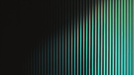 A sleek abstract background featuring vertical lines in shades of blue and green, creating a modern and artistic atmosphere perfect for design projects and contemporary themes.の素材