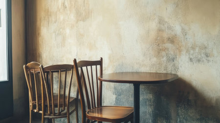 A serene corner of a cafの素材