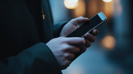 A close-up view of a personの素材