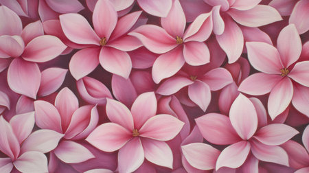Experience the beauty of delicate pink flowers in an elegant arrangement, perfect for enhancing home decor or adding a touch of nature to any graphic design project.の素材