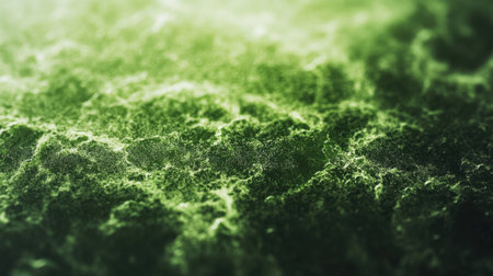 This mesmerizing abstract image showcases rich green textures and patterns, capturing the beauty and essence of nature, ideal for creative projects and environmental themes.の素材