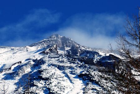 The top of Mt FUJIの写真素材