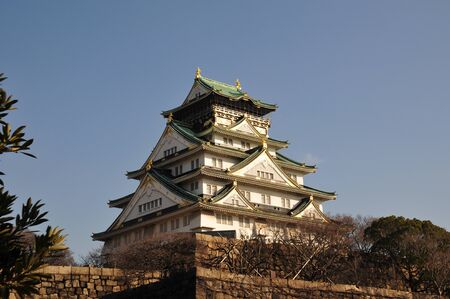 oosaka castleのeditorial素材