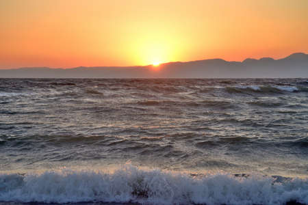 Sunset coastの写真素材