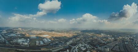 Panorama city viewの写真素材