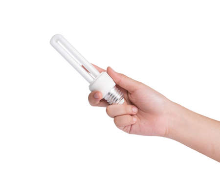 hand holding light bulb