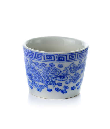 Ceramic cup isolate on whiteの写真素材