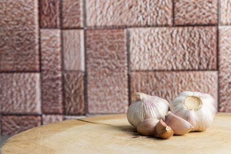 Garlic is a Thai herb that has many properties.の写真素材