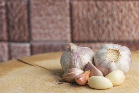 Garlic is a Thai herb that has many properties.の写真素材