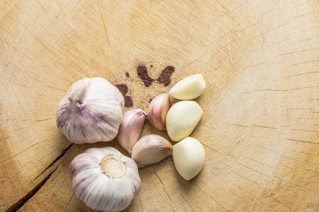 Garlic is a Thai herb that has many properties.の写真素材