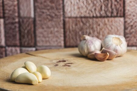 Garlic is a Thai herb that has many properties.の写真素材