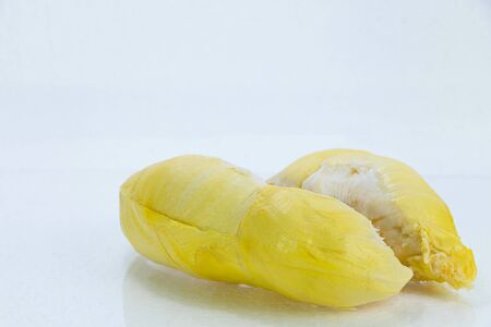 Durian is delicious, the color is soft, inviting you to be the fruit queen of Thailand.の写真素材