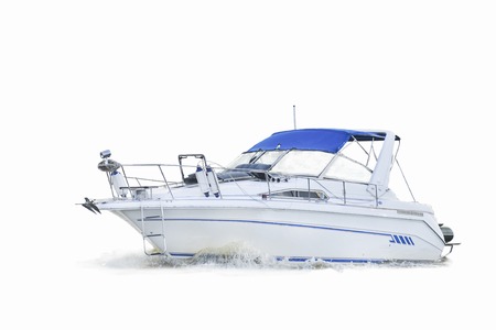 boat on white backgroundの写真素材