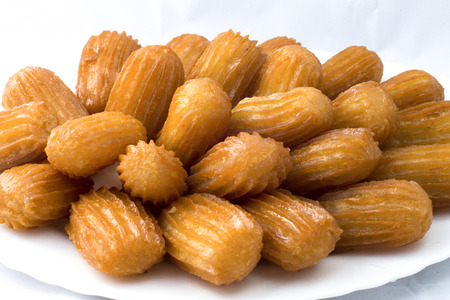Oriental sweets on a white background cookies