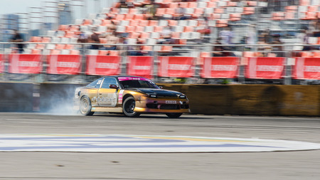 Khabarovsk Russia Jul 10, 2016 : Russian Drift Series Stage 4 RDS Vostok 2016