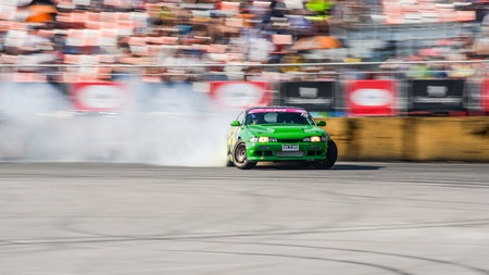 Khabarovsk Russia Jul 10, 2016 : Russian Drift Series Stage 4 RDS Vostok 2016のeditorial素材