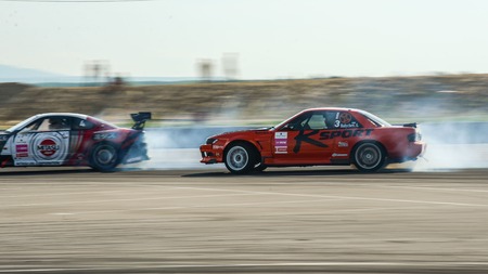 Khabarovsk Russia Jul 10, 2016 : Russian Drift Series Stage 4 RDS Vostok 2016のeditorial素材