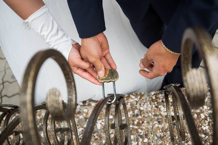 Pink Castle macro selective focus castle wedding to hangの写真素材