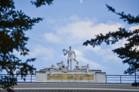 Building of Central military clinical sanatorium near Vladivostokのeditorial素材