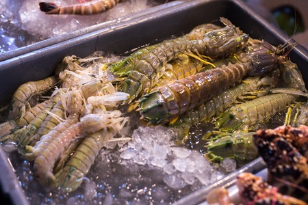 Street food at the market in Thailandの写真素材