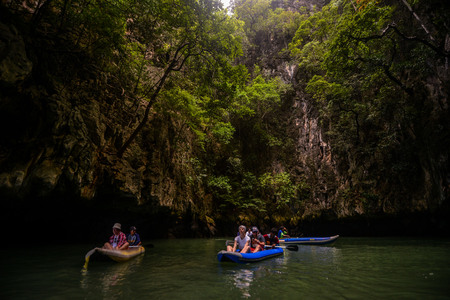 Port berth yacht and speedboat in phuketのeditorial素材
