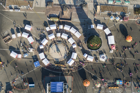 Vladivostok city aerial panoramic view, Primorsky Krai in Russia. Vladivostok is located at the head of the Golden Horn Bay. view from the topの写真素材