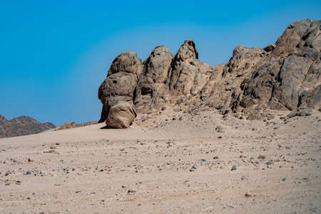 mountains in egypt. the mountain range of Egypt. travel in egypt. deserts of egyptの写真素材
