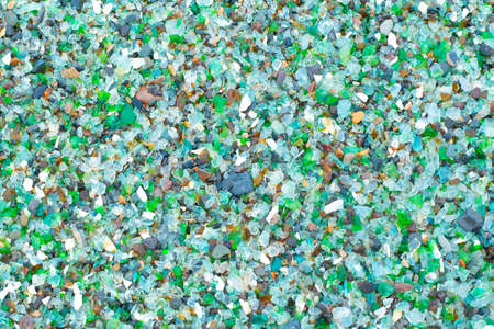 Glass beach, nature has tumbled the glass and polished it making it a tourist destinationの写真素材