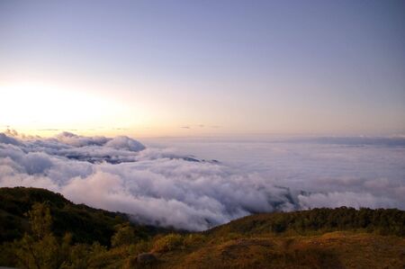 Sunrise at Doi Inthanon, Ching Mai, Thailand.の写真素材
